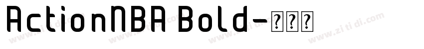 ActionNBA Bold字体转换